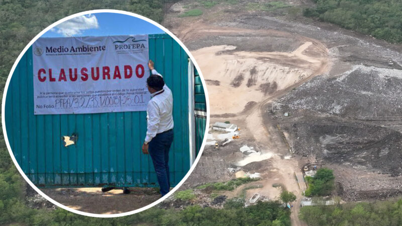 Ordena Tribunal suspender actividades del basurero municipal de Kanasín.