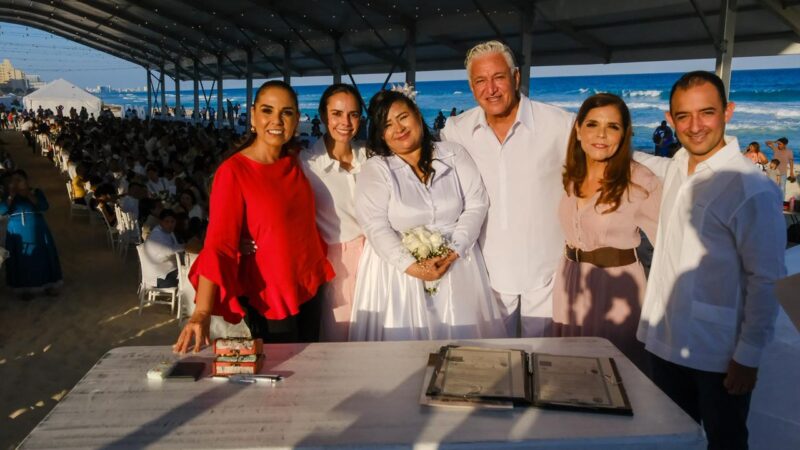 Contraen matrimonio civil 357 parejas  durante las Bodas Colectivas 2026.