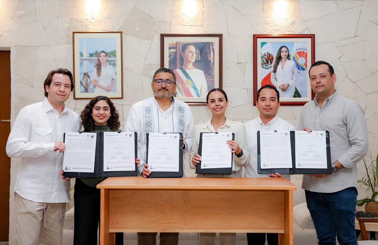 Firma Ayuntamiento de B.J. convenio con INSUS.