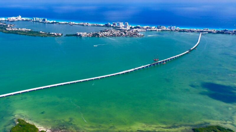 Puente Vehicular Nichupté alcanza 94.2% de avance global.