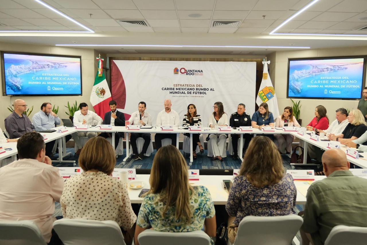 Presentan estrategia de Quintana Roo rumbo al Mundial FIFA 2026.