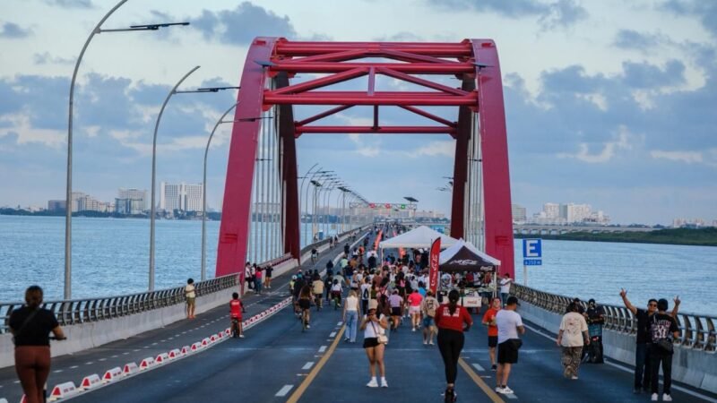 Realizan segunda edición de “Puenteando Nichupté”.